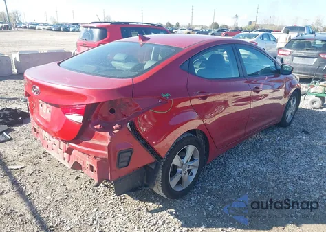 2013 Hyundai Elantra Gls из США, поврежденный, VIN KMHDH4AE8DU000298